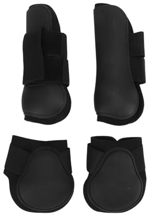 Guêtres De Tendon De Cheval Ouvertes à L'avant/boulet Pour Cheval, 4 Pièces De Jambières Avant Arrière Pour Cheval(L)