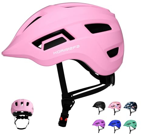 KORIMEFA Kleinkind Helm Kinder Fahrradhelm Baby Multi-Sport Verstellbarer Helm Sporthelm Radfahren Fahrrad Roller Skateboard Helm Leicht für Kinder Jungen Mädchen von 2-8 Jahren Alt (Rosa, XS)