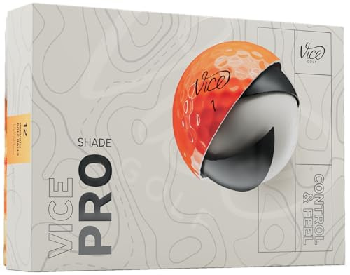 Vice Pro Golf Balls (2025 Model) (Red/Orange Shade)