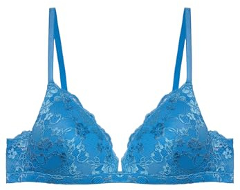YAMAMAY - Reggiseno Triangolo Push-up, Donna, Turchese