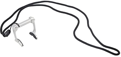 ZLXCAOB Freediving Nez Clip Natation Bouchons de Nez avec Anti Perdu Sangle-Plongée Formation Débutants (Argent)