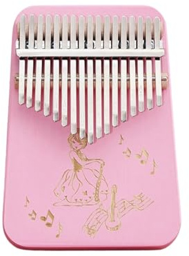 Nybörjarkalimba Kalimba Fingerstyle 17 Noters Plockinstrument Lätt Att Lära Sig Och Nybörjare Rosa(2)