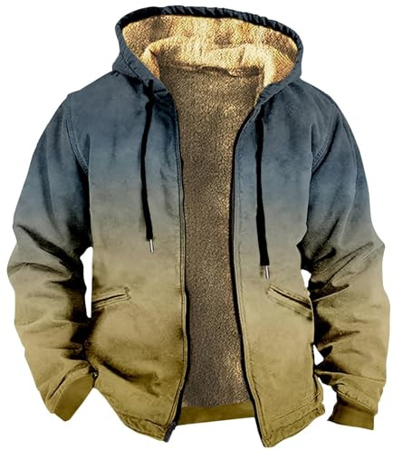 Vardaglig mode för män tung varm jacka med huva fleece dragkedja tjock vindtät utomhusjacka 2026 trend sommar herr vinter bomberjackor och pilotjacka