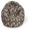 BuBiBag Sitzsack für Kinder und Jugendliche - Indoor Outdoor Bodenkissen, Sitzkissen oder als Gaming Sitzsack, geliefert mit Füllung (100 cm Durchmesser, Camouflage)