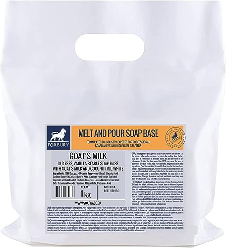 Forbury Ziegen Milch Seifenbasis, Rohseife 1kg SLS-frei