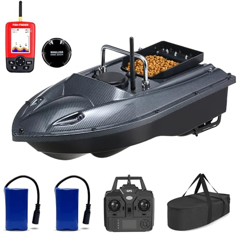 AHWZ Fishing RC Boat - GPS Remote Control Fishing Bait Boat Fish Finder,Boat with Fish Finder