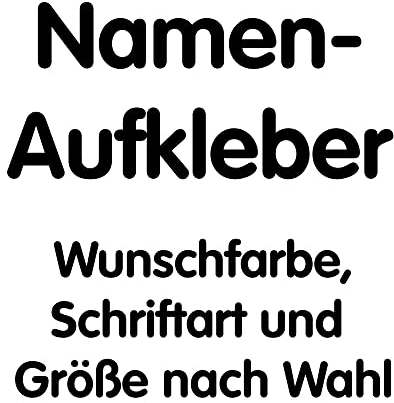 teddyfamily Namensaufkleber oder Wunschtext selbst gestalten Schriftzug Buchstaben Zahlen Sticker Name Autoaufkleber Aufkleber