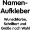 teddyfamily Namensaufkleber oder Wunschtext selbst gestalten Schriftzug Buchstaben Zahlen Sticker Name Autoaufkleber Aufkleber