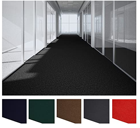 HMM Nadelvlies Teppichboden Meterware - Teppich Läufer grau Bodenbelag Nadelfilz, Auslegware 2m breit, dünn zum Zuschneiden Messeteppich & Event Schwer Entflammbarer Fußbodenbelag, 1896, 300x200cm