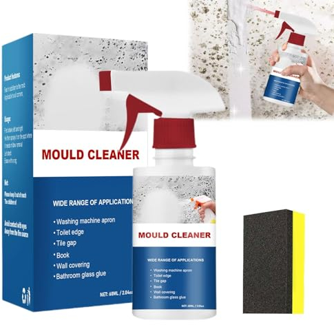 Schiuma detergente antimuffa, spray antimuffa veloce ed efficace, 60 ml, per cucina e bagno (1 pezzo)