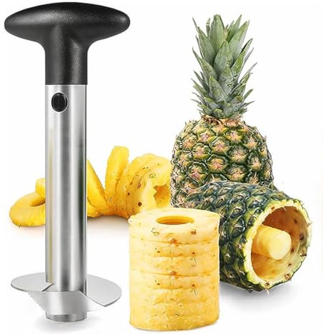 Pineapple Peeler, coreless Slicer, Stainless Steel, core Extractor, Fruit Separator, Kitchen and Dining Room Fruit Tools
