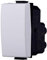 Moduli Bianchi, Compatibile Con Bticino Matix, interruttori, pulsanti, deviatori, dimmer, sensori, PIR, buzzer, Per Placche originali e compatibili (1x, deviatore)
