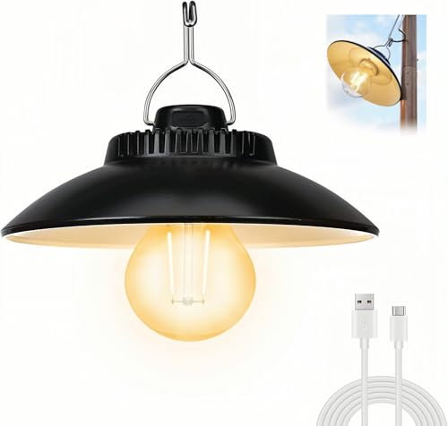 Campinglampe, Tragbar Campingleuchte, LED Campinglampen, IPX4 Wasserdichte USB Aufladbar Zeltlampe für Camping, Angeln, Stromausfall, Garten, Notfall Usw