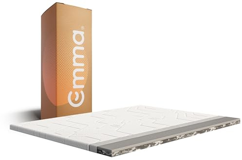 Emma Premium Topper 160x200 | Atmungsaktiver & Klimaregulierender Matratzentopper | 8 cm Höhe | Waschbarer Bezug