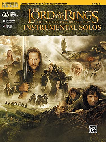The Lord of the Rings Instrumental Solos (for Strings): Violin (with Piano Acc.), Book & CD: The Motion Picture Trilogy (incl. Online Code)