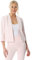 Roman Originals Bolero Jacket for Women UK Ladies Shrug Tailored Rochette Suit Blazer Formal Wedding Guests Crepe Crop Stretch Smart Cover Up Office Work Slim Edge to Edge - Light Pink - Size 14