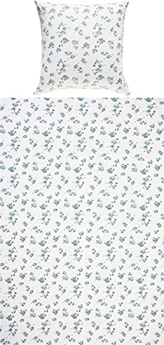 Erwin Müller Bettwäsche Single-Jersey blau Größe 135x200 cm (80x80 cm)