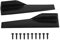 2 pièces Jupes latérales à Bascule s'adapte aux véhicules universels Noir extérieur côté extérieur Ligne inférieure Extensions Panneau séparateur lèvre Kit Corps Bas de Caisse+Jupe latérale Universel