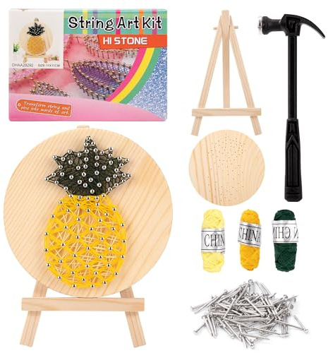 String Art Kit Kit de Arte de Cuerda de Piña kit de Manualidades para Principiantes Adultos y Niños
