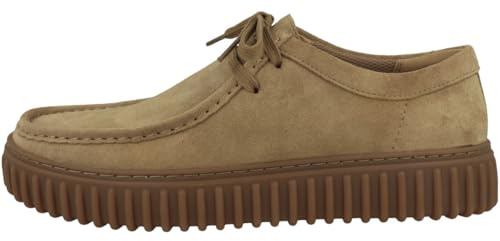 Clarks Torhill Lo Mens Dark Sand Suede, 7.5
