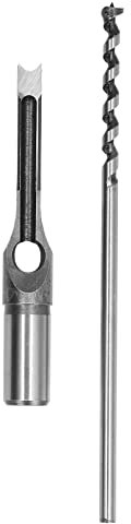 Broca Para Escoplear Con Orificio Cuadrado, Broca Para Escoplear Con Orificio Cuadrado, Cincel Para Escoplear Ajustable De Acero De Aleación, Herramienta Eléctrica Para Carpintería(9.5mm)