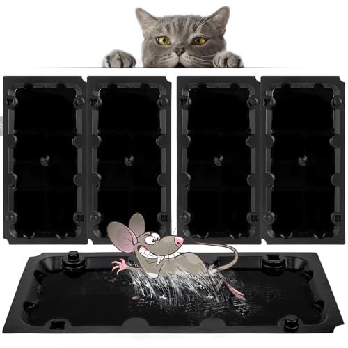 Piege a Souris 4 Pcs Piege a Rat étanche Attrape Souris Efficace Anti Rongeur Plaque Produit