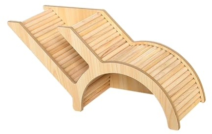 Colcolo Hamsterhaus aus Holz, waschbar, Hamsterversteck, Käfigzubehör, Hamsterversteck für kleine Haustiere, Hamster, Rennmäuse, Zwergmäuse, Stil b