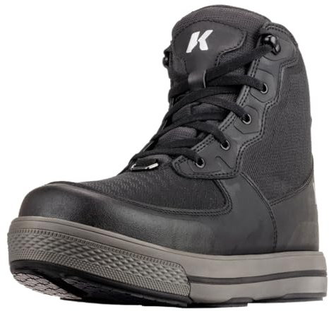 Korkers Men's Stealth Sneaker Wading Boot with Fixed Kling-On Rock Soles - Size 11