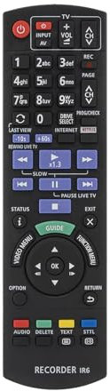 1 pc Télécommande N2QAYB001077 Remplacement for Panasonic Blu-Ray Disc DVD Enregistreur IR6 Accessoires