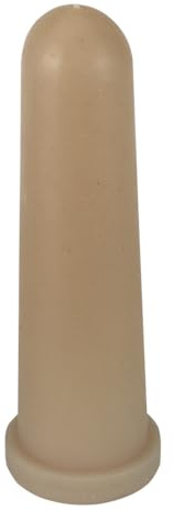 Kerbl Kälbesauger (Farbe beige, L 100 mm, 10 Stück im Pack, aus Latex, für Kälbertränkeeimer, Sauger mit Kreuzlochung für optimalen Milchfluss, Trinkaufsatz) 1454/10