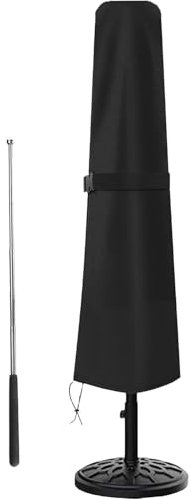 Housse Parasol Deporte, Housse de Protection pour Parasol, Housse de Parasol avec Tige, Couverture de Parasol Imperméable, Anti-UV Housse de Parasol Protection, pour Parasols de Jardin Plage (D)
