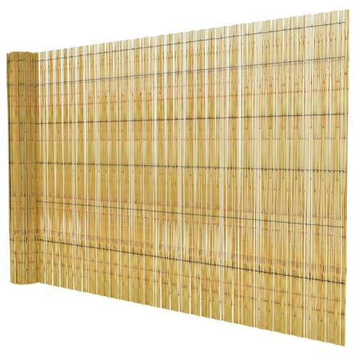 LoviStore Arella in Bambù Naturale, Cannette in Bamboo Listelli da 5mm per Esterno, Recinzione, Recinto, Giardino, Terrazzo, Ringhiera, Canne Canniccio Stuoia Ombreggiante Frangivista (150x500 cm)