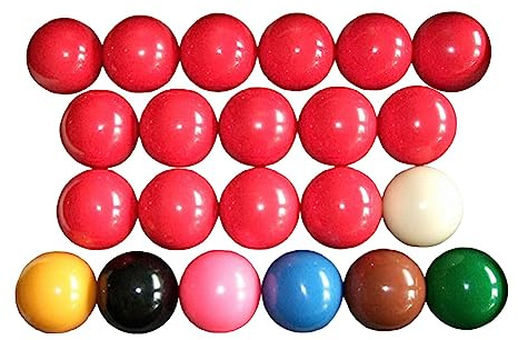 Fonowx Set di 2 Palle da Snooker da 1/16 (Palle da Biliardo Inglesi) per Partite Ufficiali.