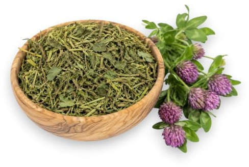 Rödklöver stjälkar med blad torkade » naturligt kaninfoder för | Storlek 1 kg