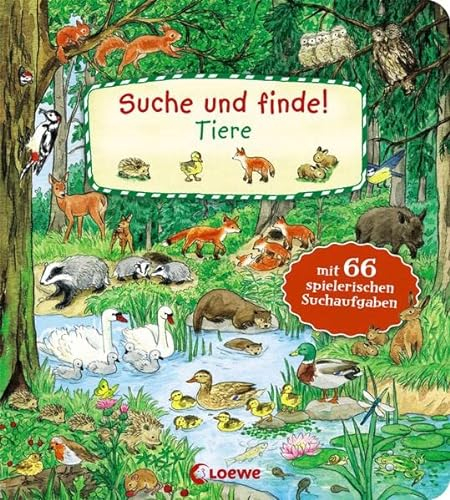 Suche und finde! - Tiere: Wimmelbuch, Suchbuch für Kinder ab 2 Jahre