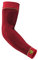 BAUERFEIND, 1 Paar Sport Kompressions-Armbandagen, Unisex, Rechts und Links tragbar, Für Ball- und Ausdauersportarten, Stärkung der Muskulatur, Gr. L lang, Rot, 29355013500033