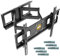 RICOO TV Wandhalterung für 40-75 Zoll Fernseher Halterung Fernsehhalterung für Wand mit Fischer-Dübel R06-F Smart Curved Schwenkarm Schwenkbar Neigbar Fernseh-Arm bis 95 Kg & VESA 600 (400) x 400 mm