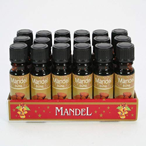 Duftöl Aromaöl Raumduftöl 10ml Lampenöl Duftlampen Weihnachtsdufte Duftöl Aromaöl Raumduftöl ca. 46 verschiedenen Duftnoten (Mandel, 3er Pack)