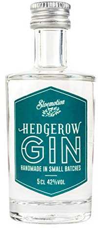 Hedgerow Spirits Gin, 42% ABV, Handmade In Small Batches 12 Botanicals, Dry, Light, Fruity Smoothness With Gentle Floral Notes Gin, 5 cl