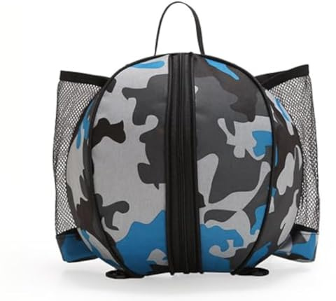 inheming Bolsa Balon Baloncesto, Bolsa de Pelota Impermeable para Deportes al Aire Libre,Bolsa de Transporte para Baloncesto,Pelota de Fútbol,Voleibol etc- Azul