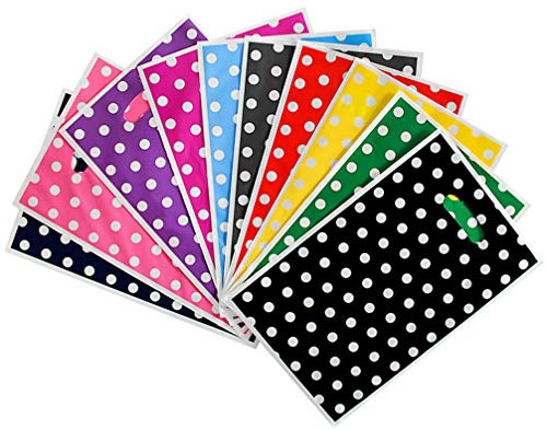 TOYANDONA Sacchetti Regalo in Plastica Pearl Film 25X6.3 Pollici Sacchetti Bomboniere Per Feste Compleanno Baby Shower 100 Pezzi Colore Misto