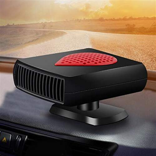 WYGC Auto Heizung 12V Autoheizung Elektro Mini Auto Elektroheizung 24V Fensterglas Abtauen und Entfeuchten der Heizung (Size : Black 12V)