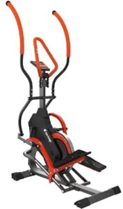 New Image FITT Strider Upright Elliptical Cross Trainer - 8 Levels of Magnetic Resistance - Adjustable Incline - LCD Display Monitors Speed, Distance, Time, Pulse & Calories - Phone & Tablet Holder