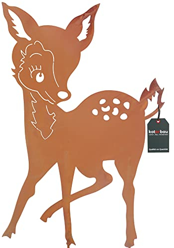 KOTARBAU® Gartendekoration Rostfiguren 70cm Blechhirsch Weihnachtsdeko Garten Ecorost Gartenstecker Weihnachten Gartenfiguren & Gartenstatuen Roststecker Gartendeko für Draußen Edelrost