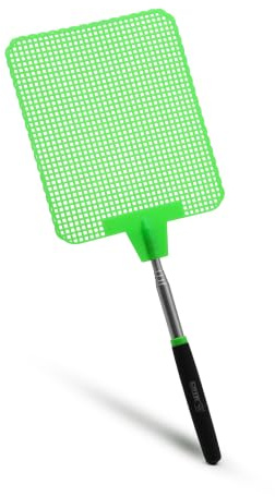 Grip Super Jumbo Telescopic Fly Swatter - 6.5 x 7.5 - Extends to 39 L - Bugs, Flies, Mosquitoes, Bees, Wasps