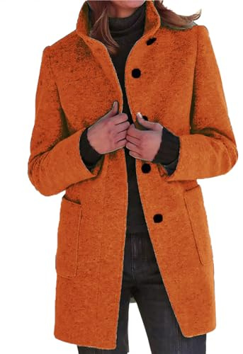 Ull cardigan kappa – damrockar och jacka ull cardigan rockar tjock cardigan långärmad toppar avslappnad jacka shacket med fickor jacka kappa med enkelknäppta knappar vinterjackor kappa