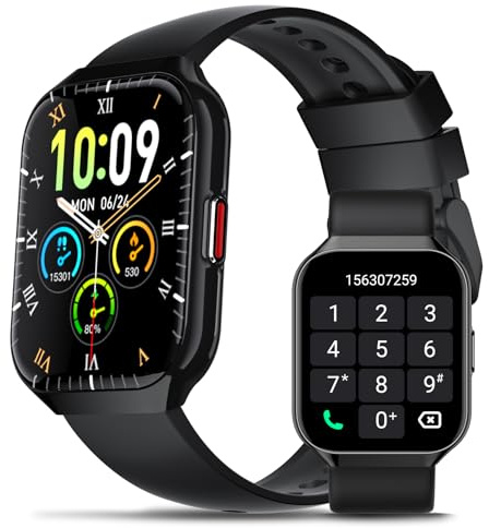 Smart Watch for Men Women Answer/Make Calls, 1.96 HD Touch Screen Fitness Watch with Heart Rate/Sleep Monitor, Step Counter, IP68 Waterproof Smartwatchc,113+ Sports Activity Trackers for Android/iOS