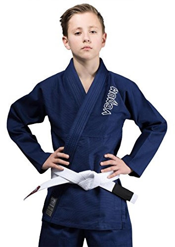 Venum, Contender Kinder BJJ Kampfanzug (Free Weiß belt included), Unisex Kinder, C0, Marineblau