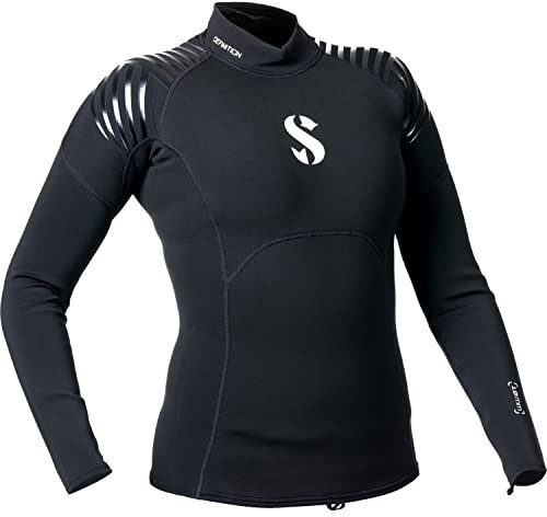 SCUBAPRO Damen Definition Top Langarm Neoprenanzug 1mm (XL, Schwarz)
