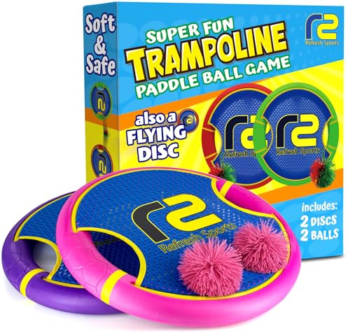 Ball Games Paddle Game For Kids - Fun Outdoor Toys For Girls - An Innovative Backyard Game For Kids - Best Toss & Catch Games & Girl Toys - Outdoor Pool Toys For Girls Comes with 2 Balls & 2 Paddles